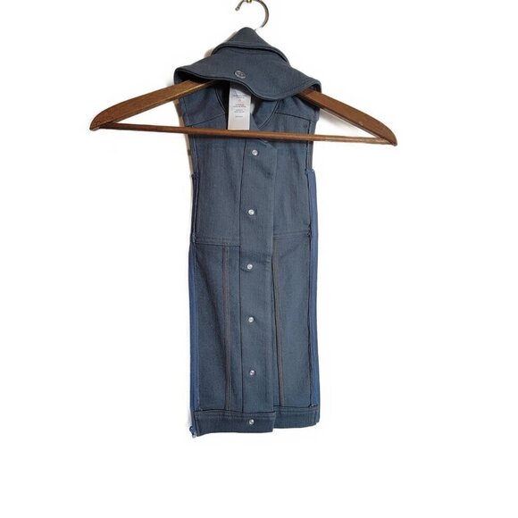 Veronica Beard Stretch Denim Slate Dickey Insert _NWT - Picture 4 of 4